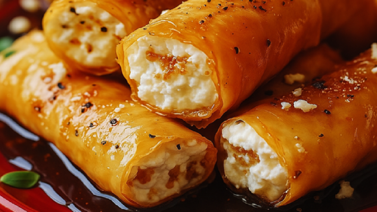 Roulés de Feta Croustillants au Miel Épicé : Faciles, Rapides et Inratables