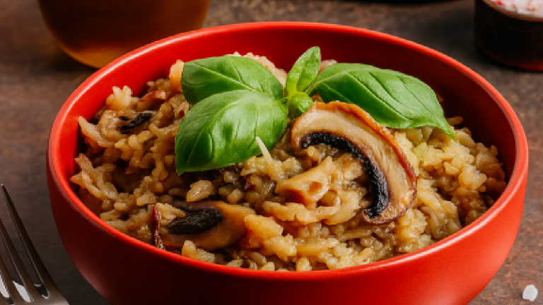Risotto aux champignons rapide