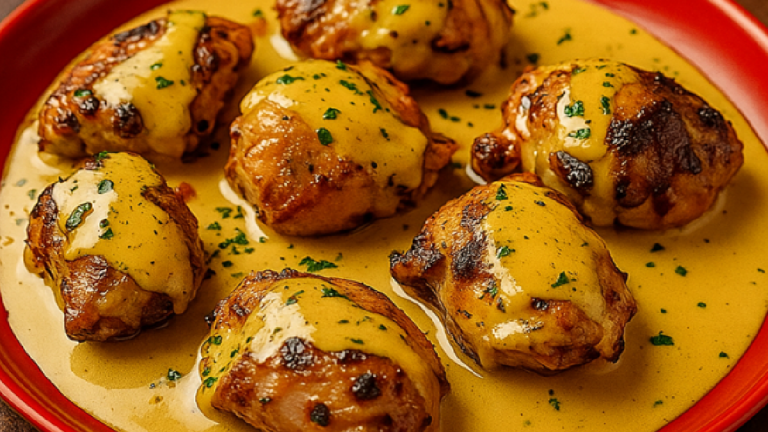 Pilons de Poulet à la Crème, Moutarde et Miel