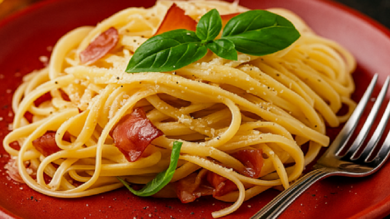 Pâtes à la carbonara épicées