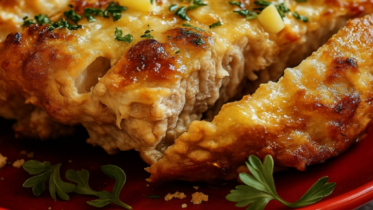 Pain de Viande au Poulet, Ail et Parmesan – Recette Facile
