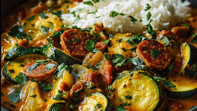 Curry Soleil Courgette, Chorizo & Coco | Saveurs Exotiques