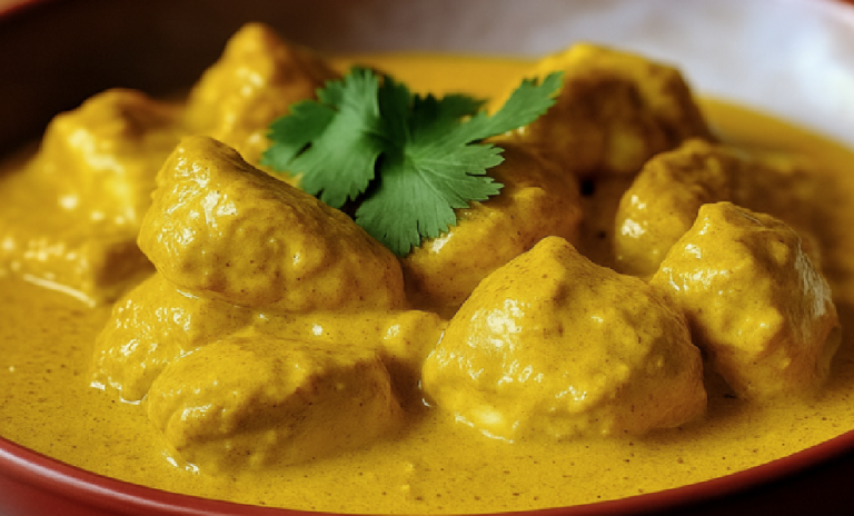 Recette Poulet au Curry Crémeux Facile et Rapide