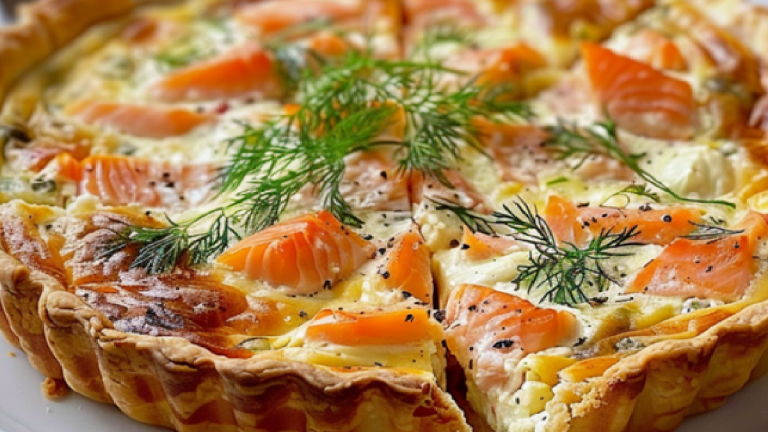 Quiche Au Saumon Et Boursin
