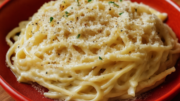 Recette: Pâtes à l’Ail et au Parmesan Facile