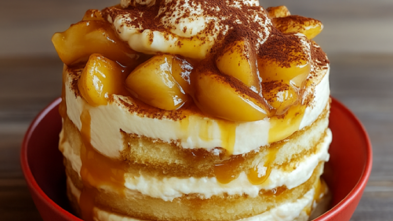 Recette Tiramisu aux Pommes et Caramel Beurre Salé