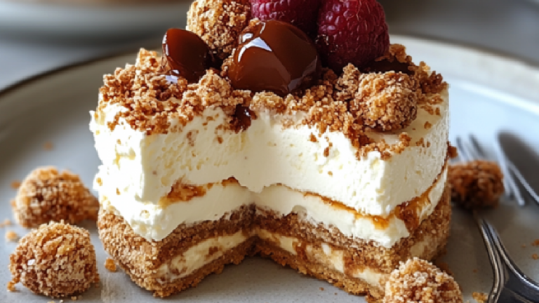 Recette avec mascarpone crémeux et de biscuits spéculoos croustillants